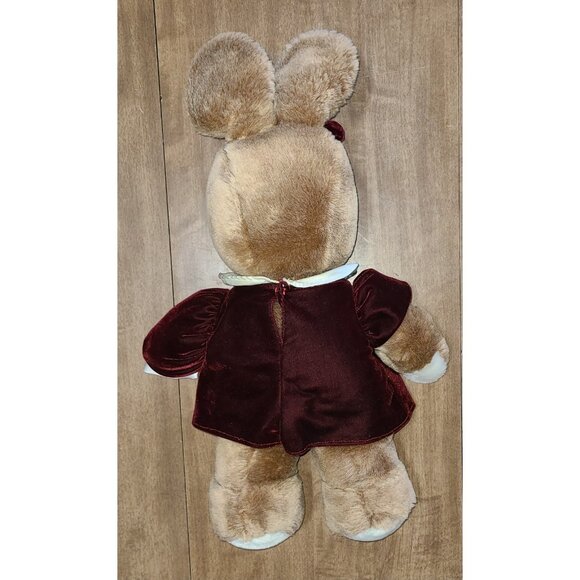 Brown Plush Stuffed Bunny Rabbit Treasure Masters Snuggle-Ups 18 Inch - Picture 4 of 7